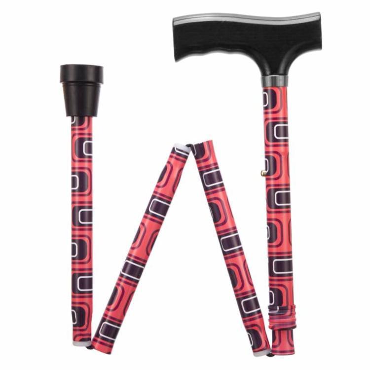 Folding Adjustable Walking Sticks - Swirl - Ingennov8