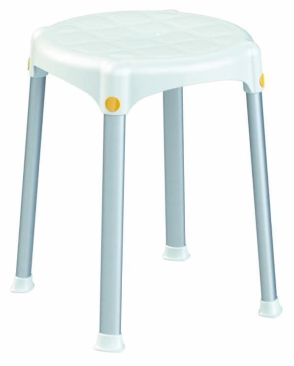 round top shower stool