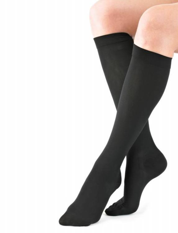 travel compression socks black