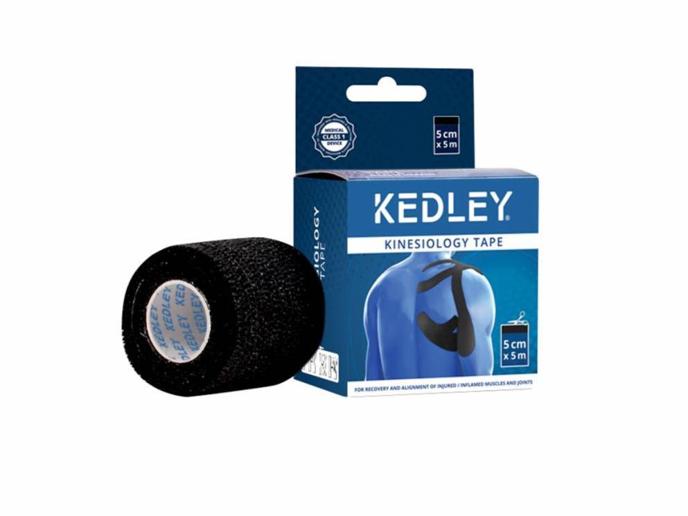 Kedley Kinesiology Tape - 5cm x 5m for Effective Pain Relief and Muscle Support
