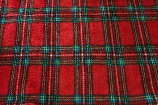 tartan fleece blanket wheelchair