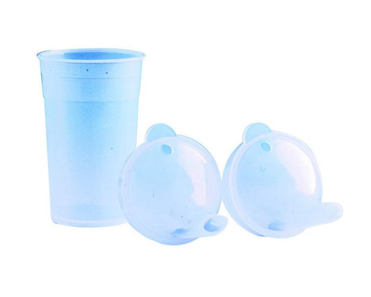 clear drinking cup