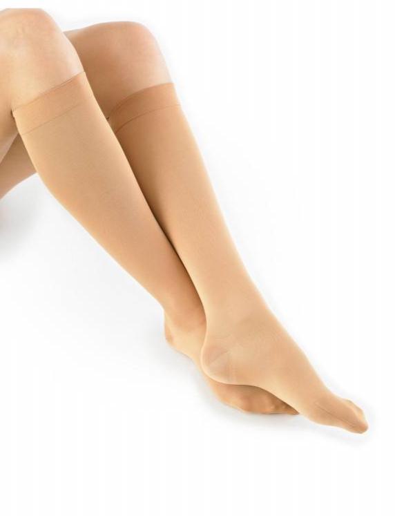 travel compression socks beige