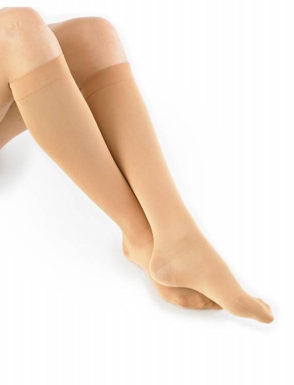 travel compression socks beige