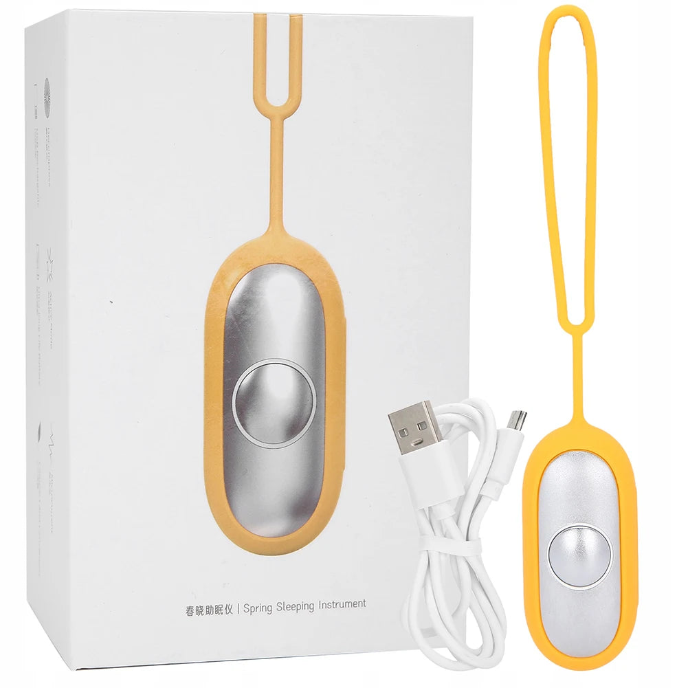 Handheld Micro-Current Instrument Improve Deep Sleep Holding Sleep Device Lightweight Sleeping Device for Insomnia Brain Massage