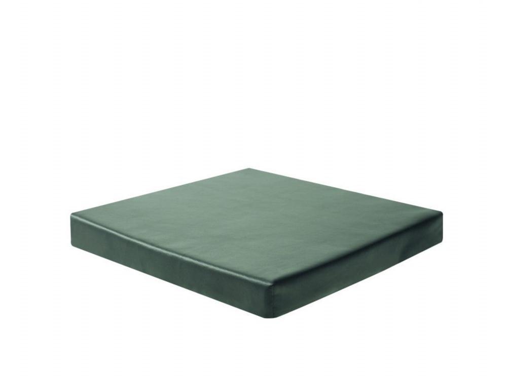 a green mattress on a white background