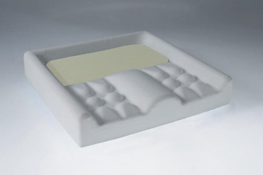 a close up of a white object on a table