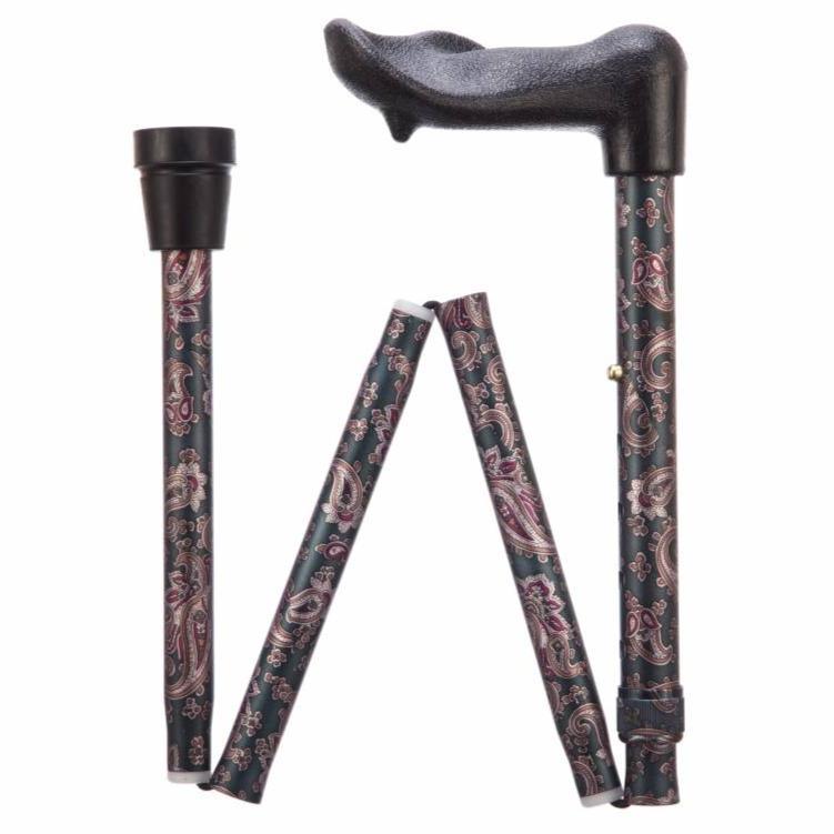 Arthritis Grip Cane - Folding, adjustable, Right Handed - Ingennov8 